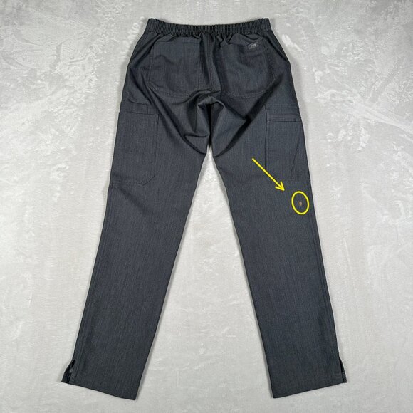 Figs Scrub Pants Women Size XXS Petite Gray Yola Skinny Drawstring Pockets - Picture 10 of 11